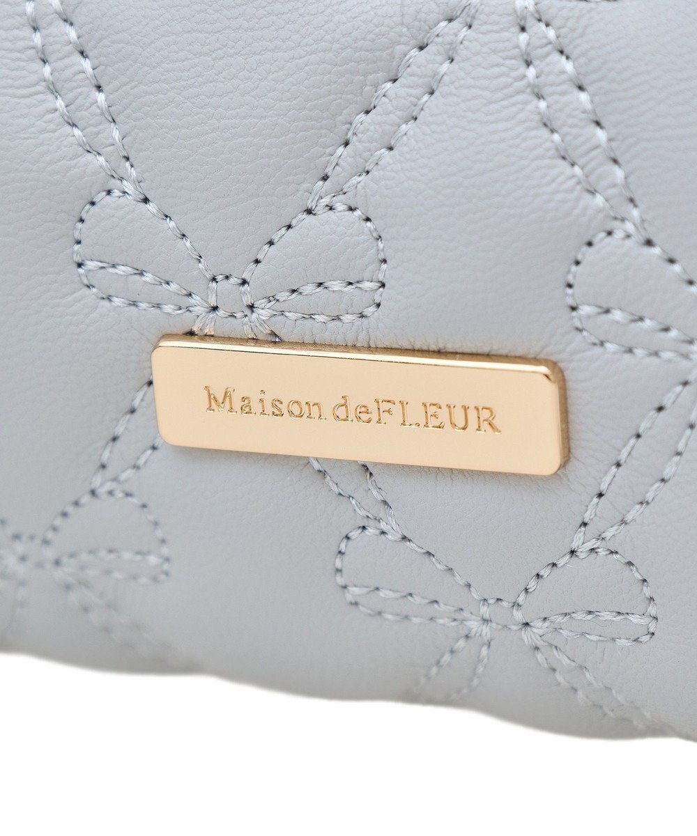 Maison de FLEUR EC限定リボンキルティングロングポーチ 