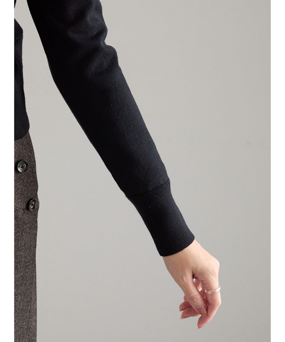 Te chichi ビジューニットコンパクトカーディガン 