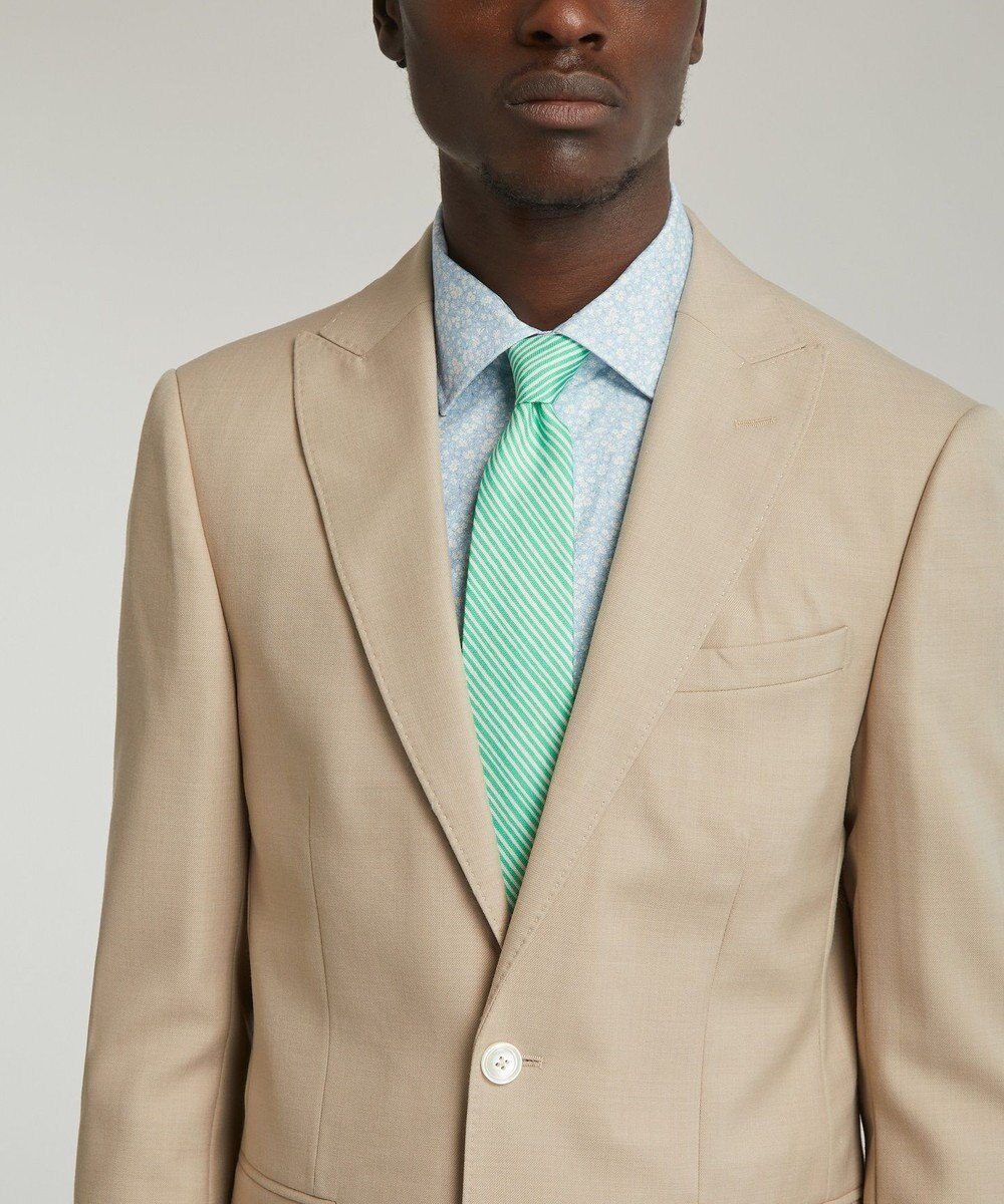 LIBERTY. エレメンツ プリンテッド シルク タイ 