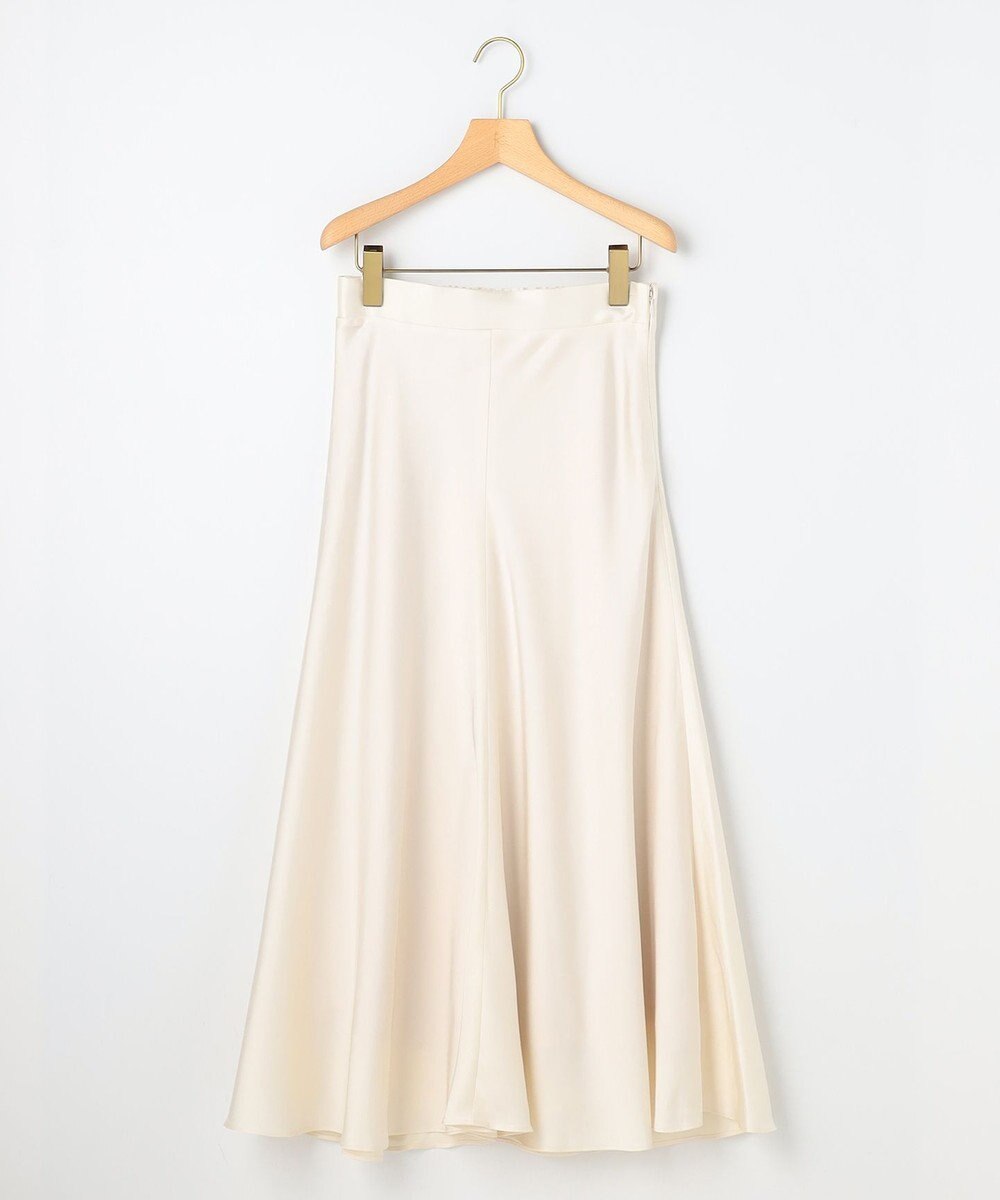 組曲 L 【WEB限定】サテンナロー スカート 