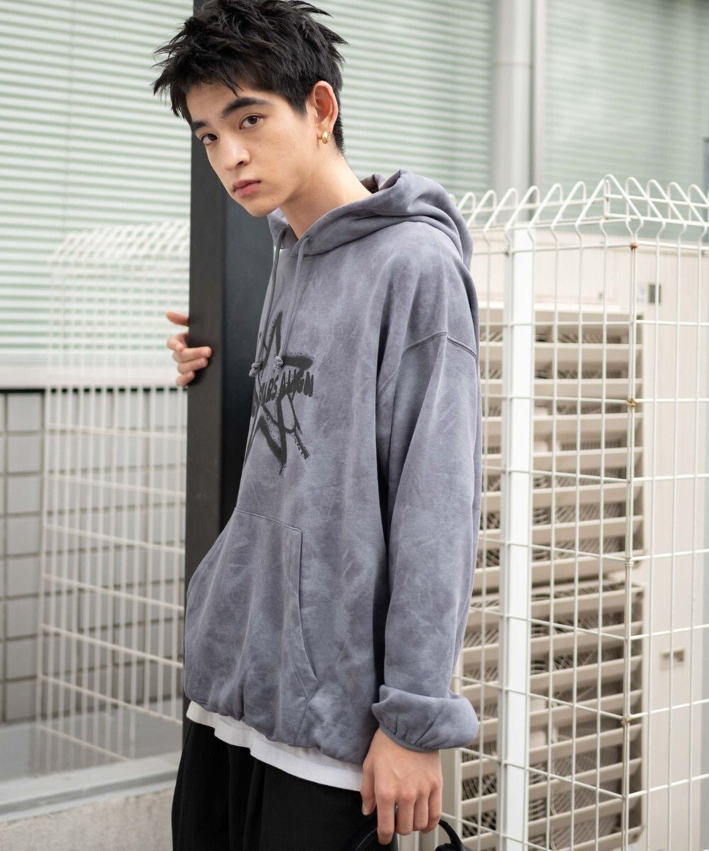 WEGO 【ユニセックス着用ITEM】スノーダイグラフィックビッグパーカー 