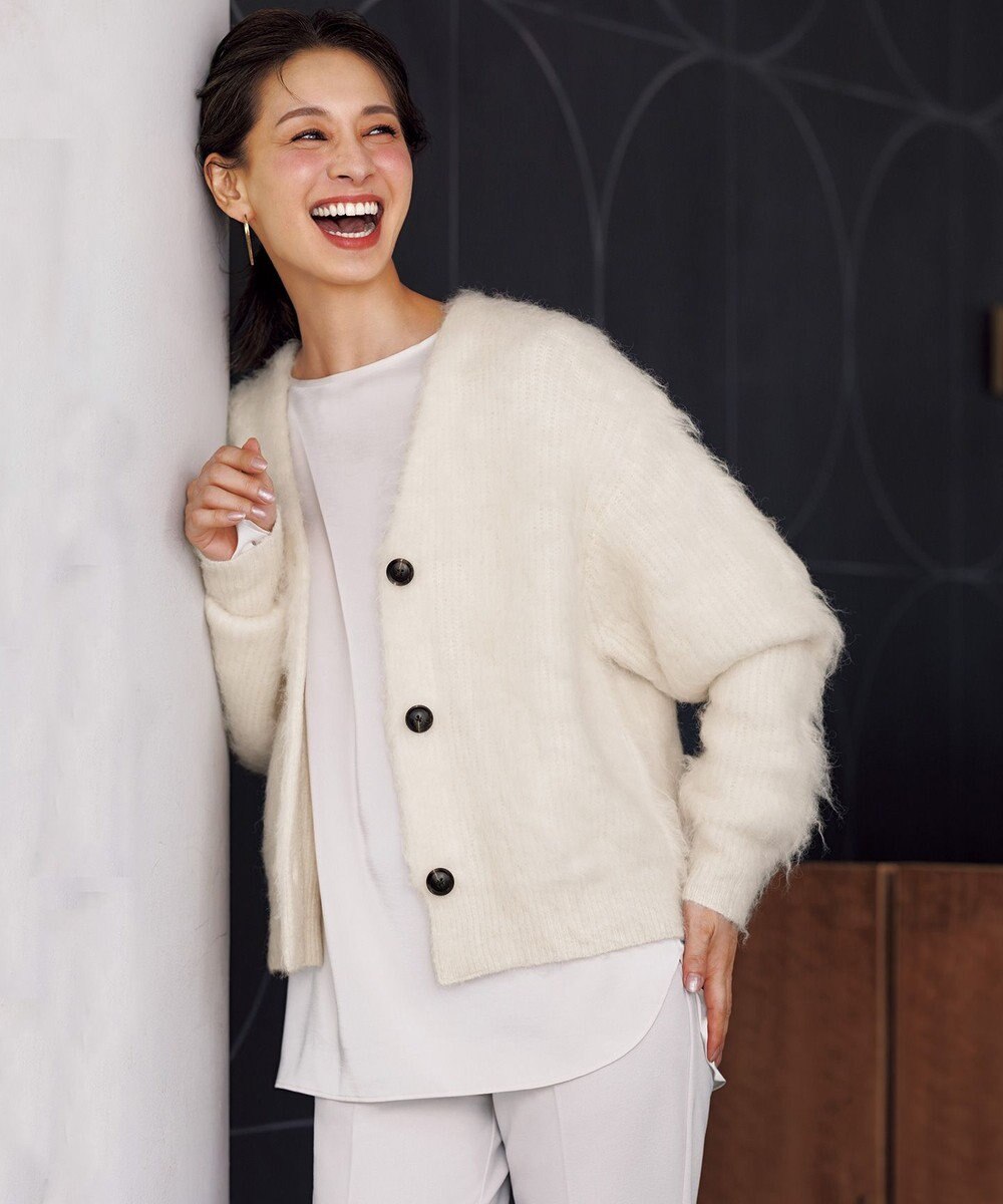 UNFILO サテン レイヤードブラウス 