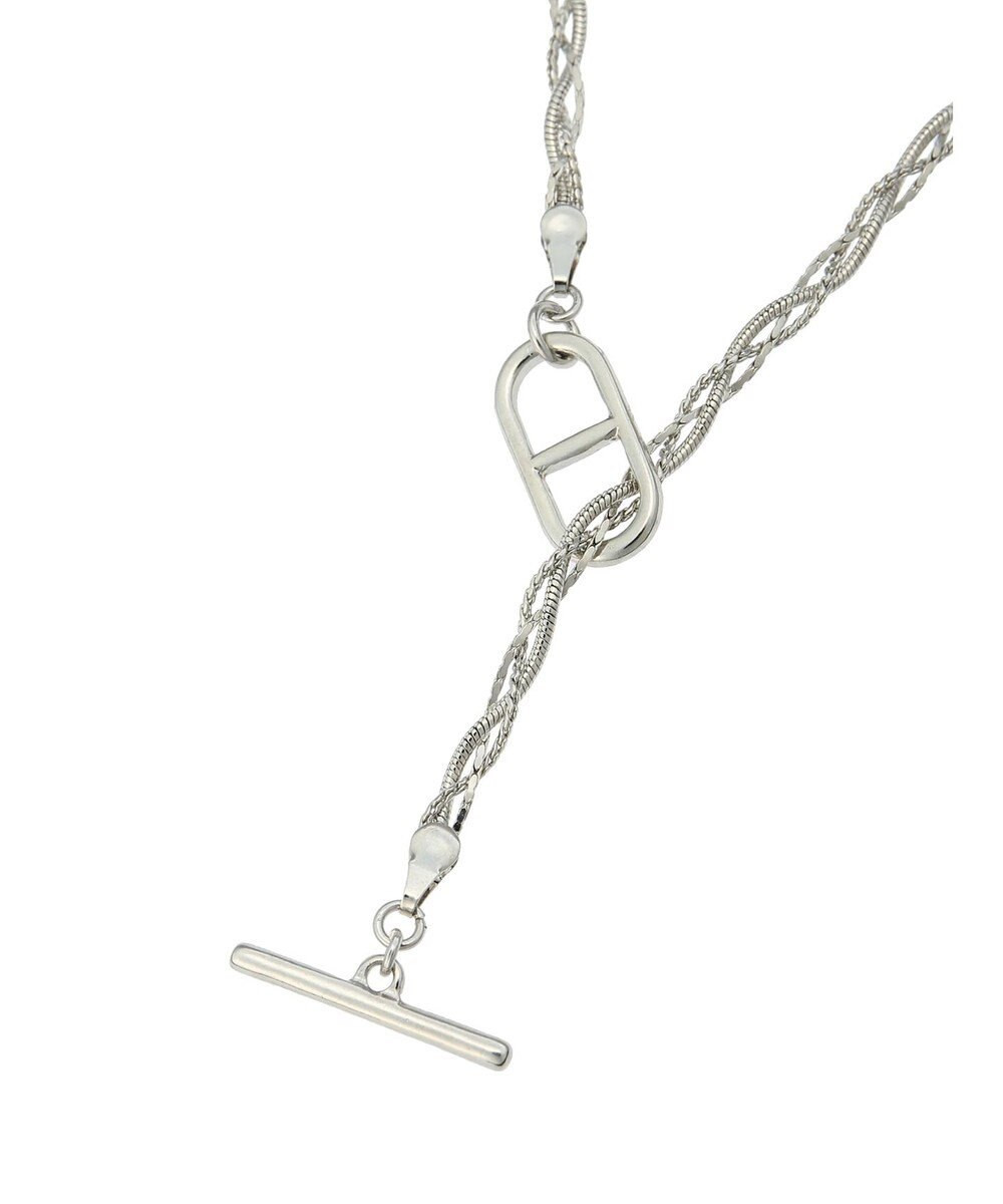 Green Parks ｅｖｅｒｙ　ｗａｌｋ．　マンテルチェーン編みネックレス 