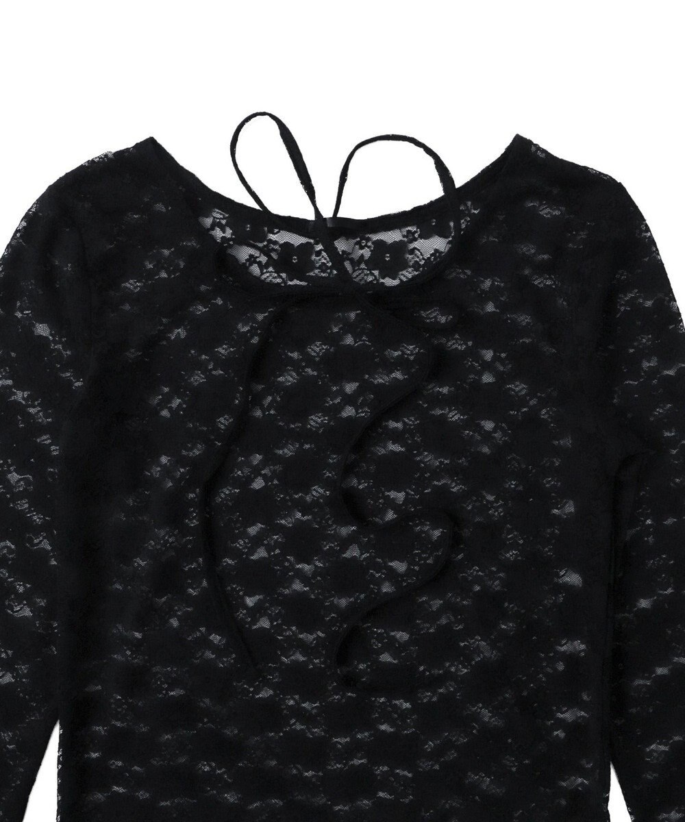 WEGO チョーカーリボン付きレースロンT 