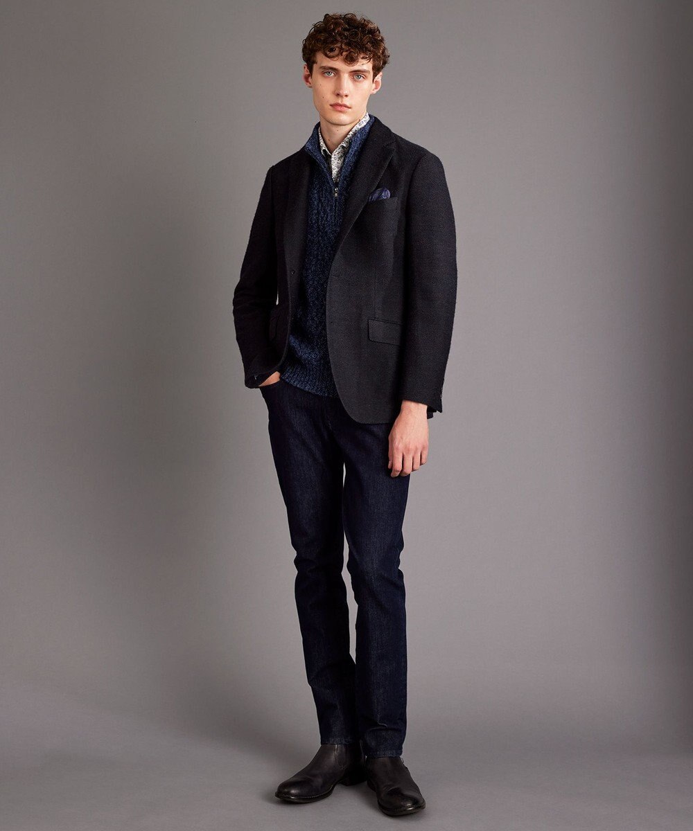 JOSEPH ABBOUD 【軽量/ストレッチ/JAPANファブリック】 ミックス カラーツィード ジャケット 