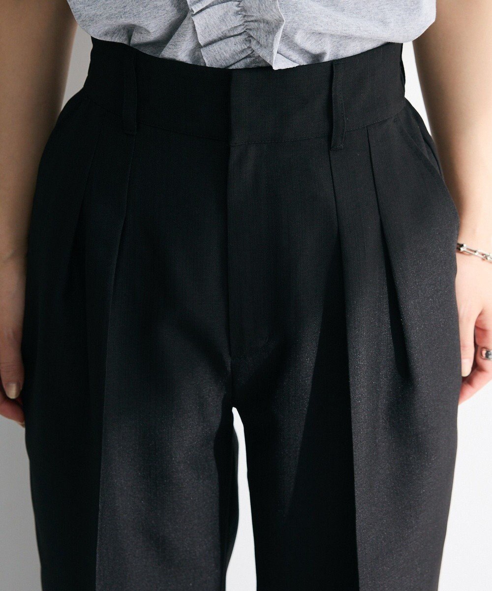 Green Parks ・ＥＬＥＮＣＡＲＥ　ＤＵＥ　リネンライク２タックパンツ 