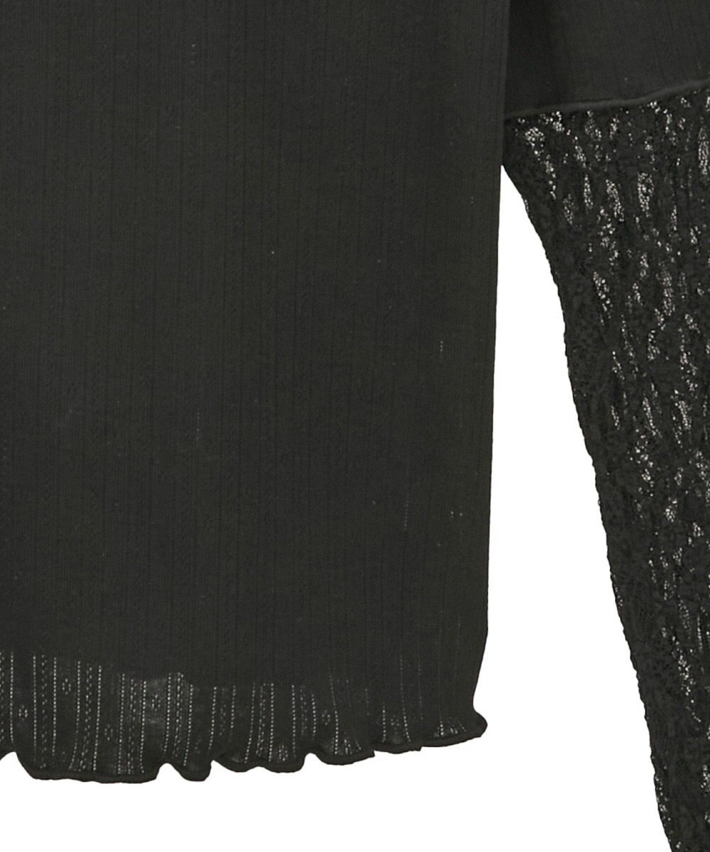 earth music&ecology レース×アイレットプルオ－バー 