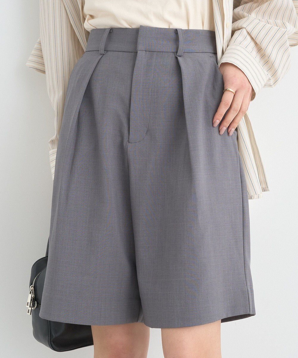 earth music&ecology タックハーフパンツ 