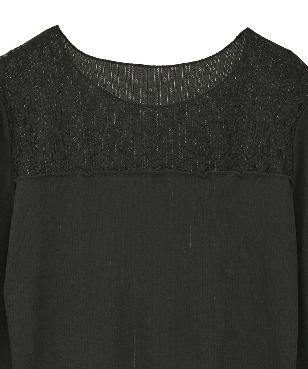 earth music&ecology レース×アイレットプルオ－バー 