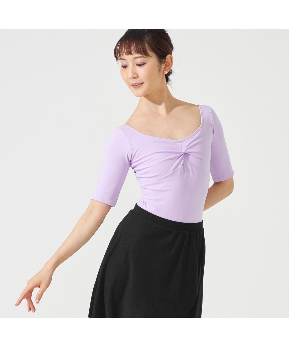 Chacott 5分袖レオタード 