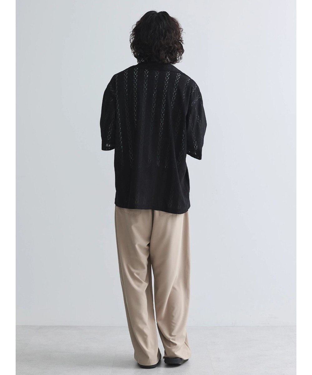 CRAFT STANDARD BOUTIQUE レースオープンカラーシャツ 