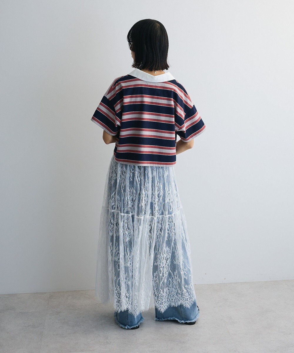 Green Parks エムブレム刺繍ショートボーダーカットソー 