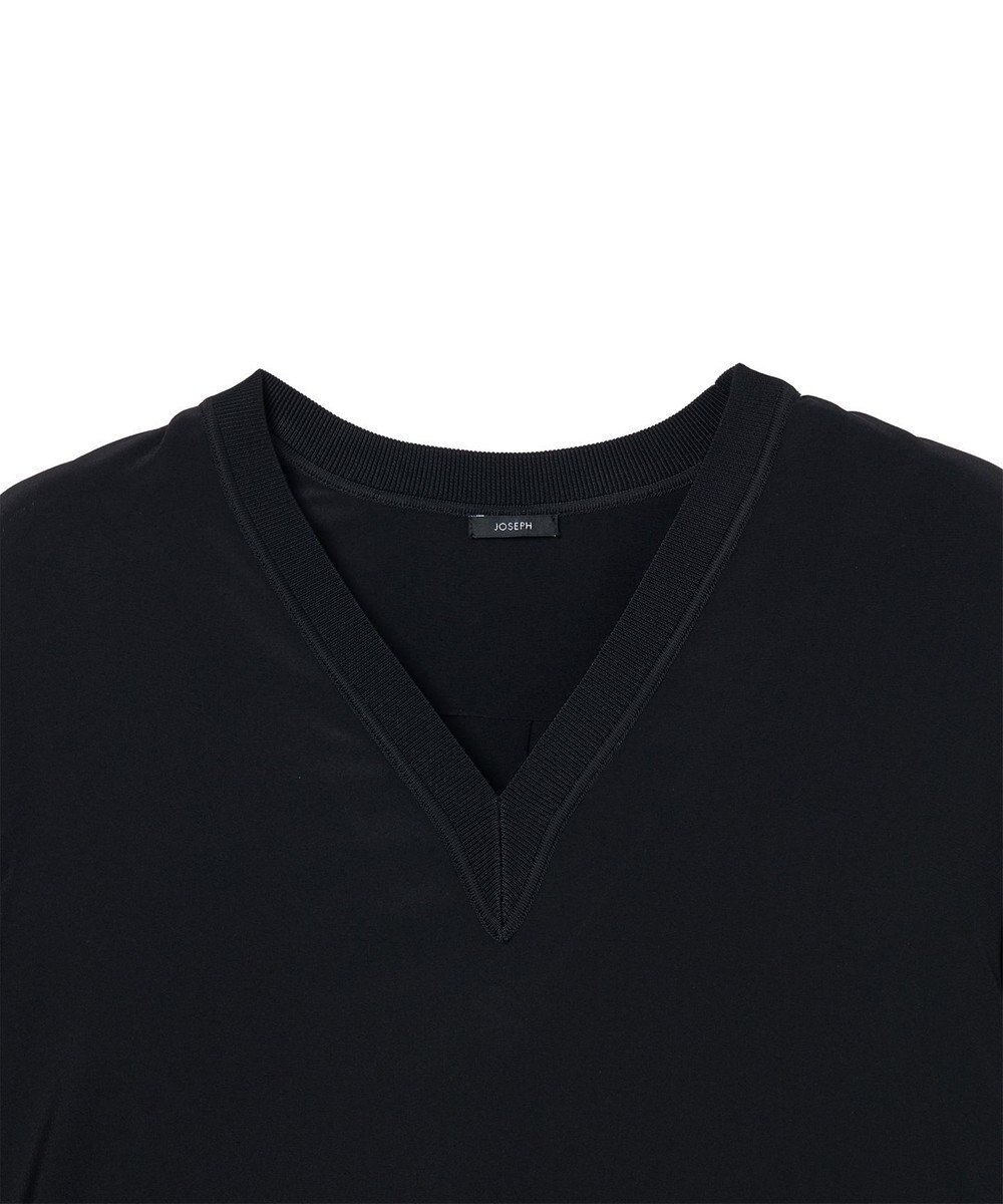 JOSEPH 【洗える】クレープ ド ソワ　Vネックブラウス 