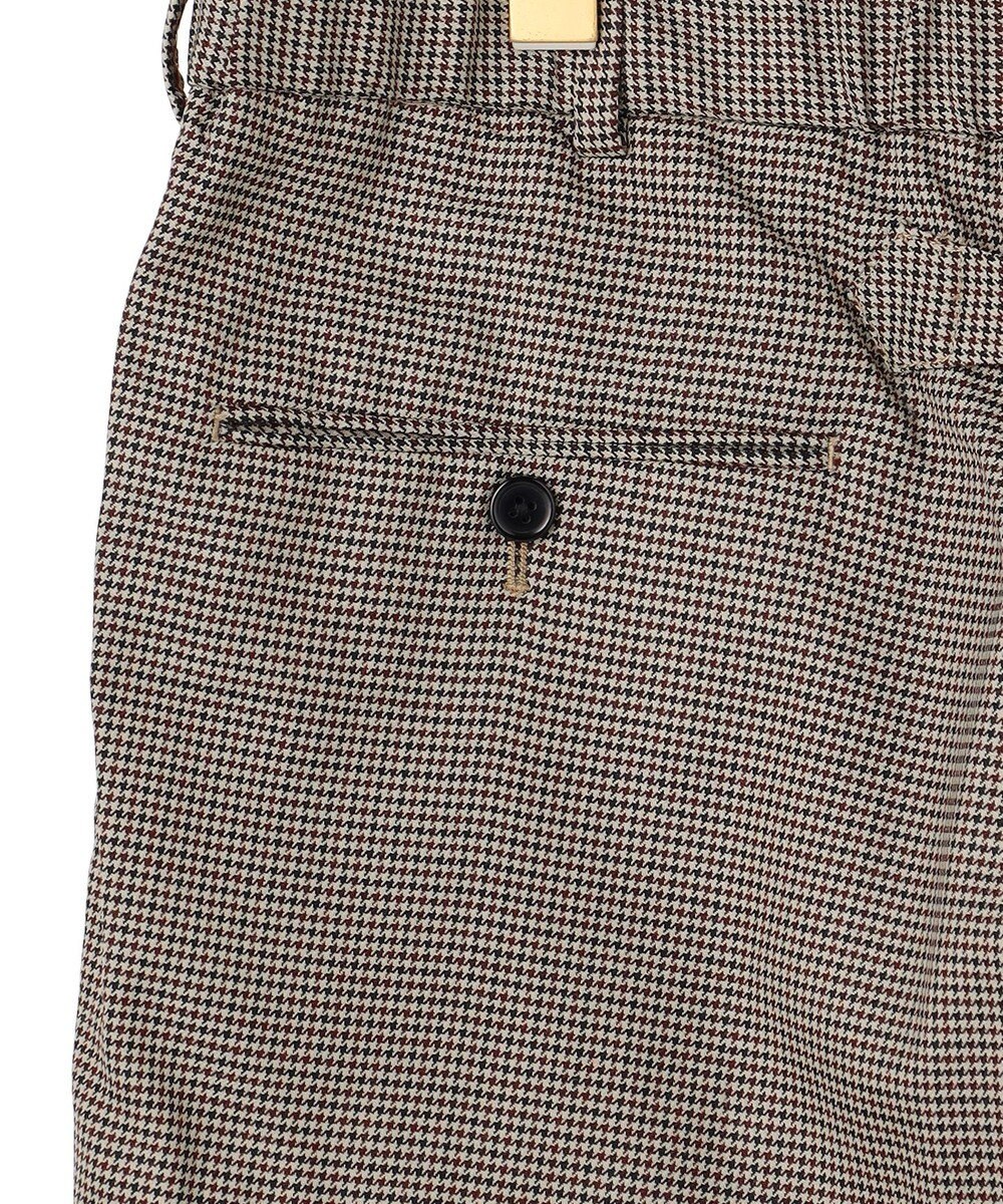 J.PRESS MEN 【J.PRESS ORIGINALS】【UNISEX】Wool Polyester Gunclub Check Piped Stem Nontuck Slacks 