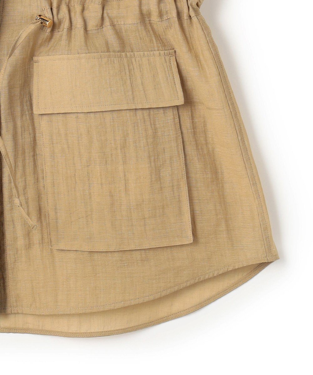 23区 【先行予約】リネンミックスシアースラブ ミリタリージャケット 