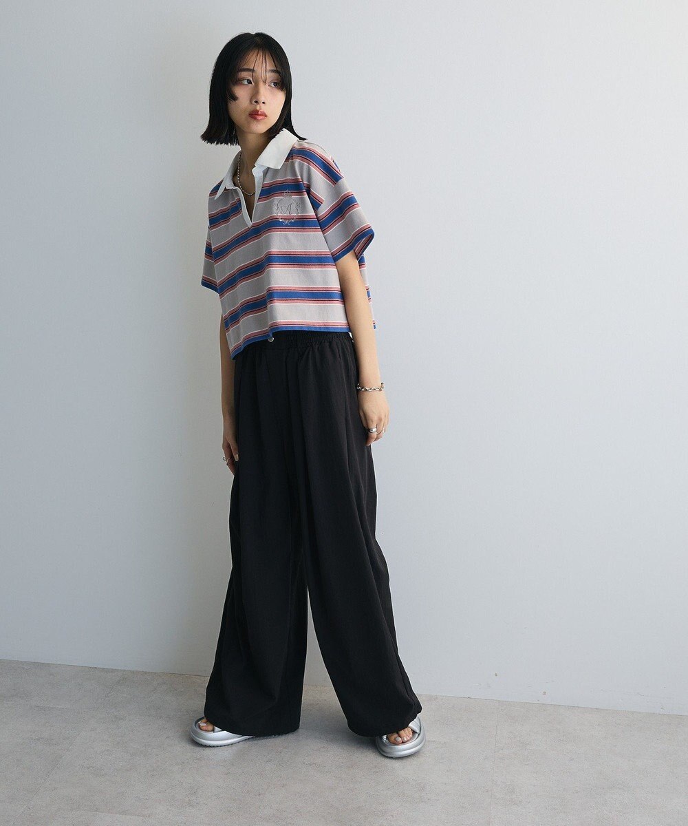 Green Parks エムブレム刺繍ショートボーダーカットソー 