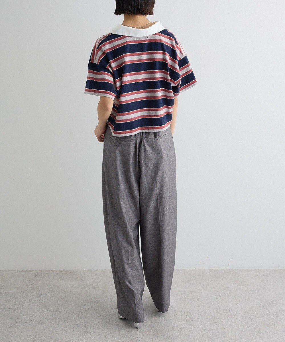 Green Parks エムブレム刺繍ショートボーダーカットソー 