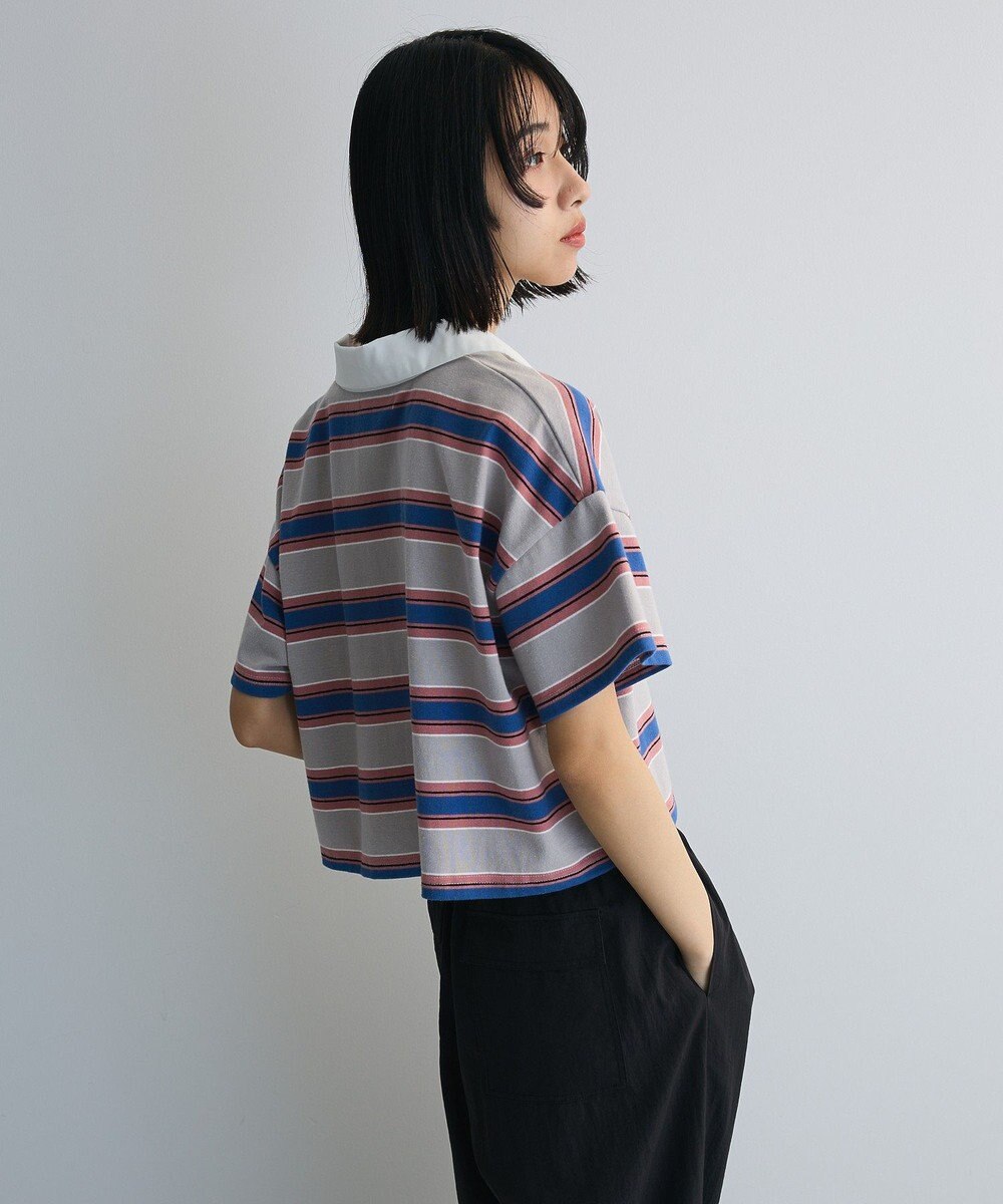 Green Parks エムブレム刺繍ショートボーダーカットソー 