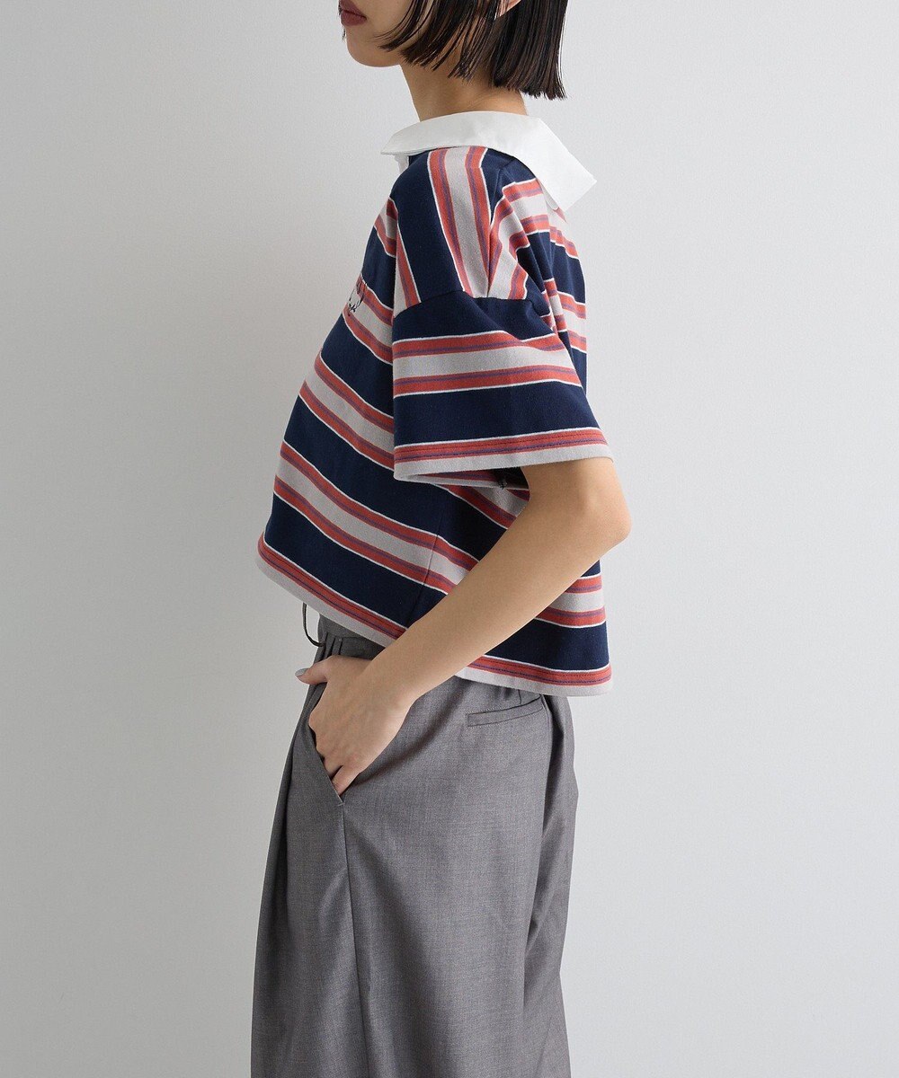 Green Parks エムブレム刺繍ショートボーダーカットソー 