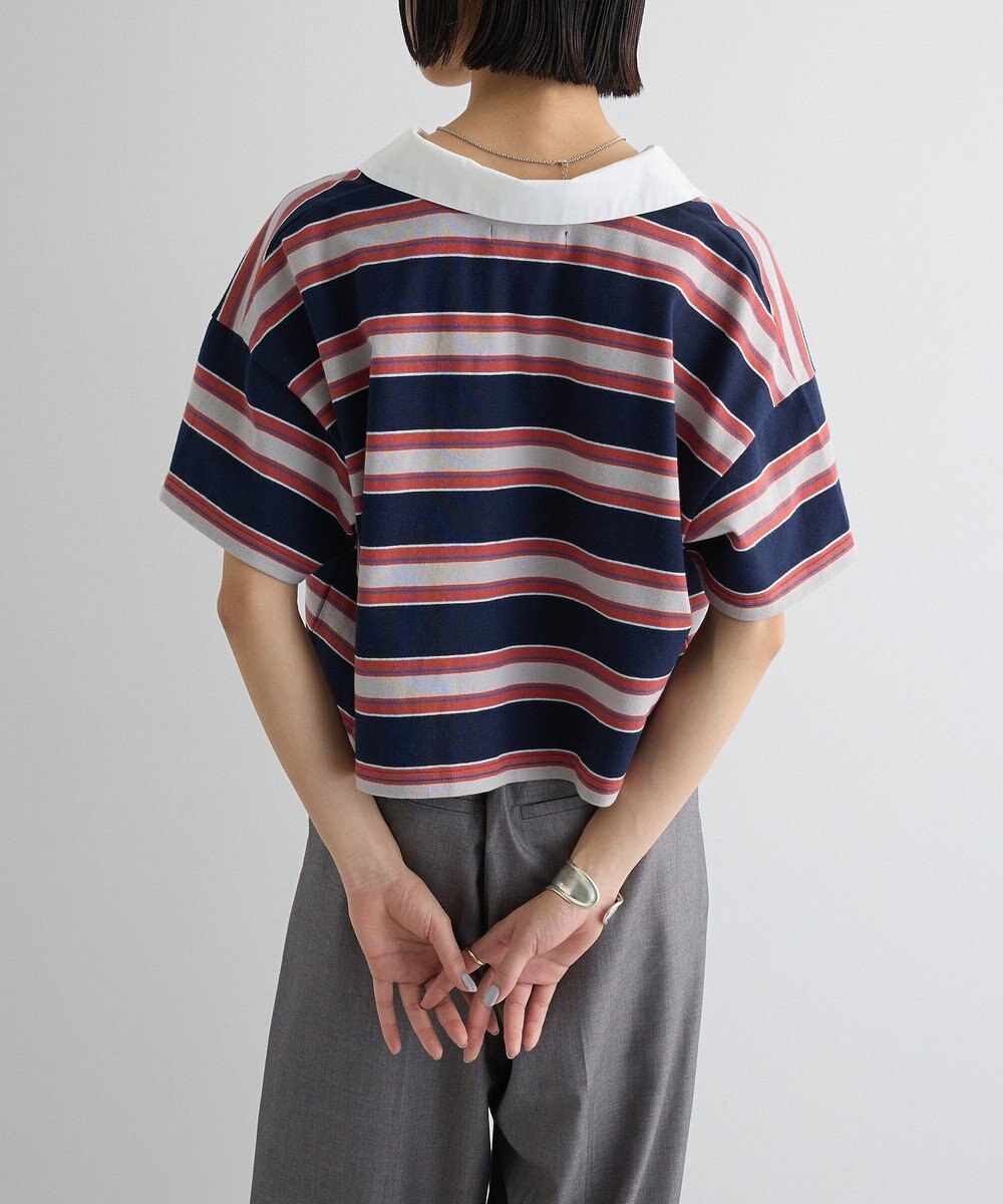 Green Parks エムブレム刺繍ショートボーダーカットソー 