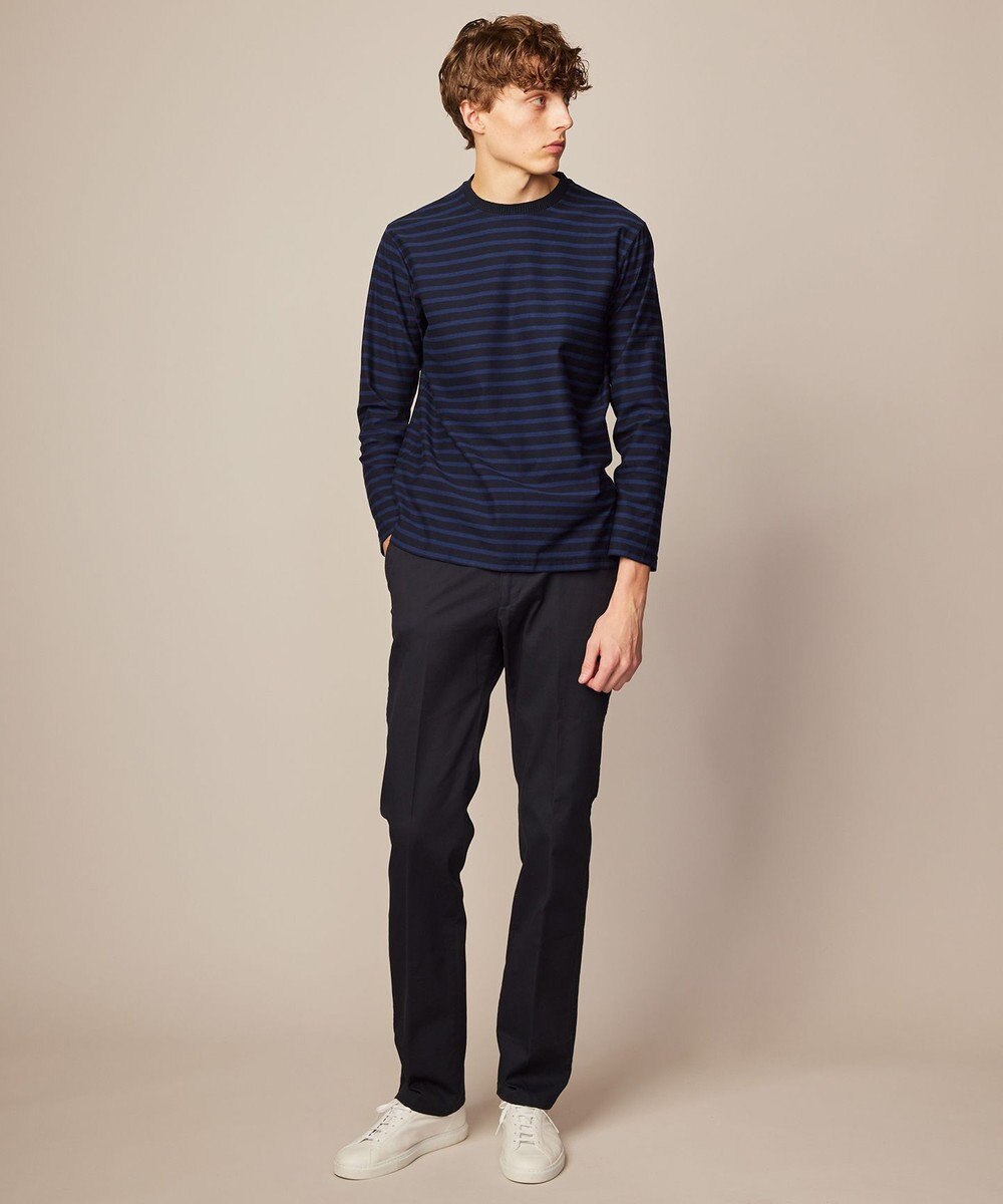 JOSEPH ABBOUD 【オーガニックコットン使用】インレーボーダー Tシャツ 