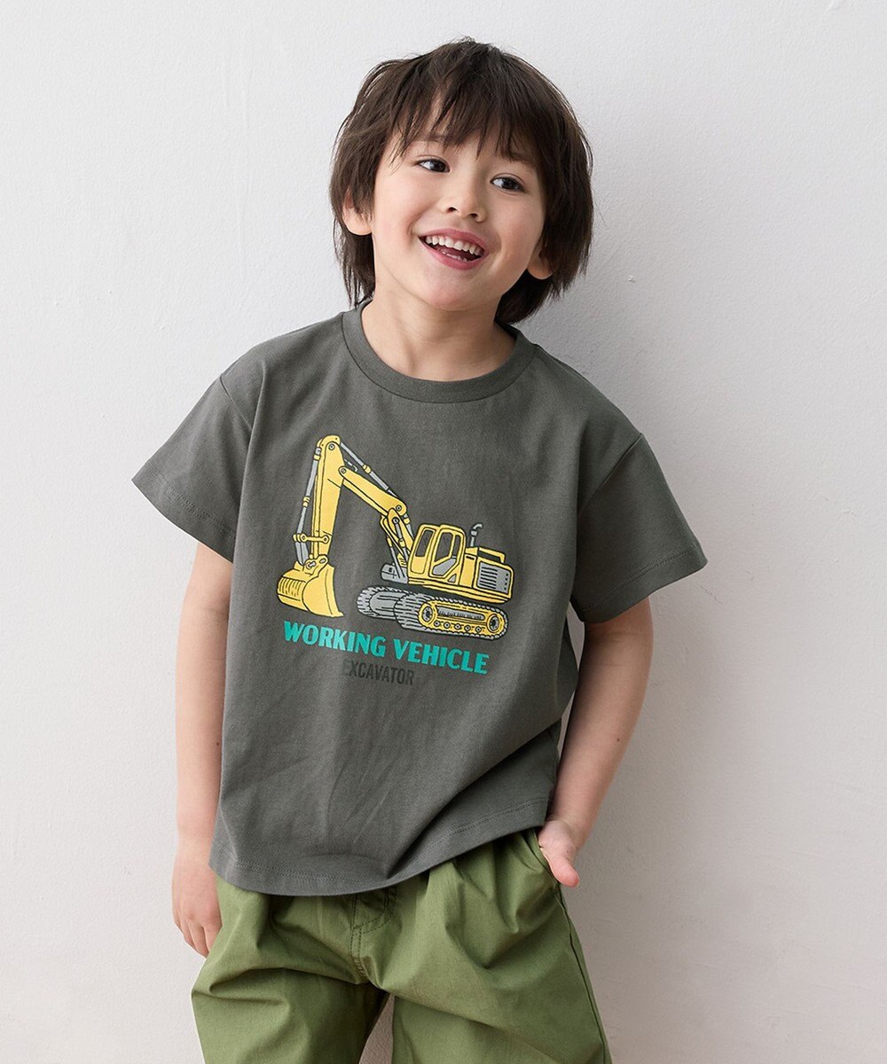 ANY KIDS 車プリント 半袖Tシャツ 