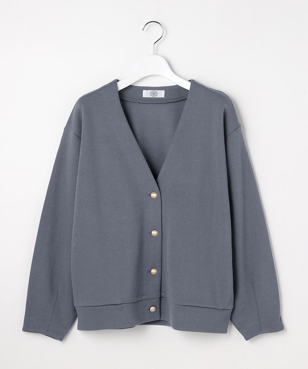 J.PRESS LADIES ジャージー Vネック カーディガン 