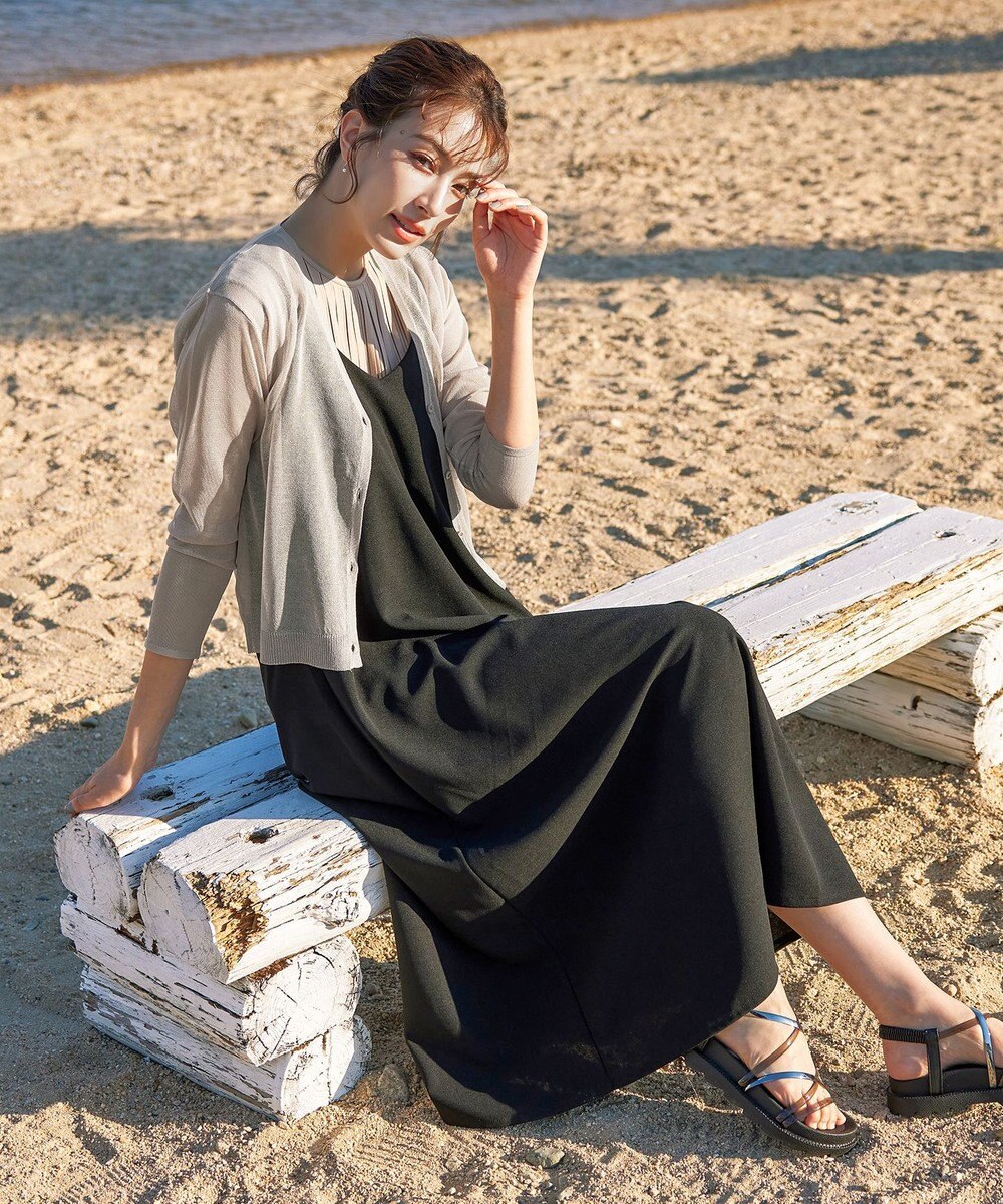 Tiaclasse シアーショートカーディガン 