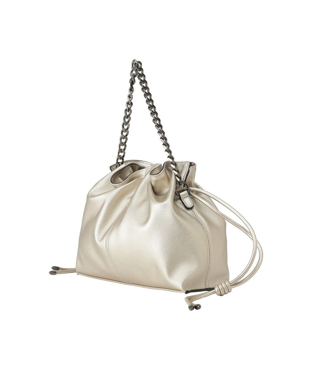 YECCA VECCA 2wayチェーンギャザーバッグ 