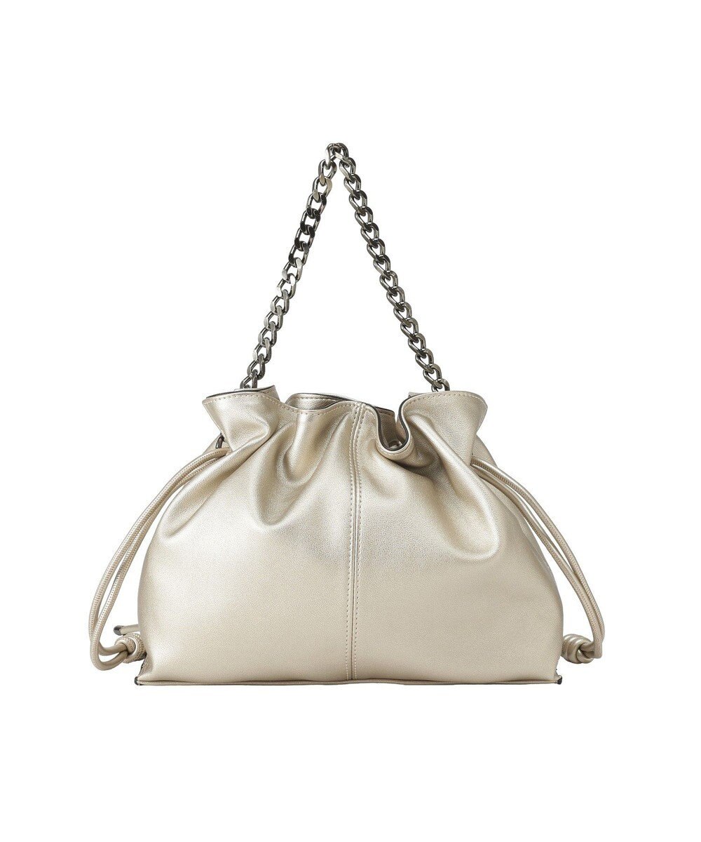 YECCA VECCA 2wayチェーンギャザーバッグ 