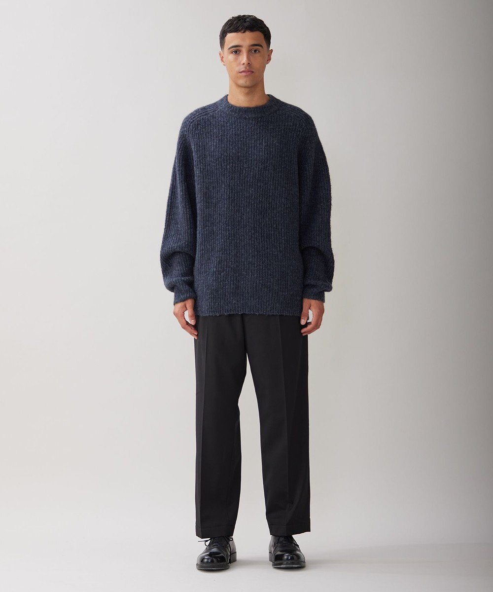 UNFILO MENS ウールライク テーパードパンツ 