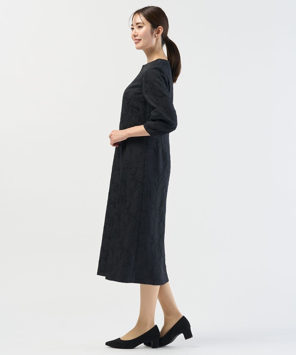 J.PRESS LADIES S ボタニカルジャガード ワンピース 