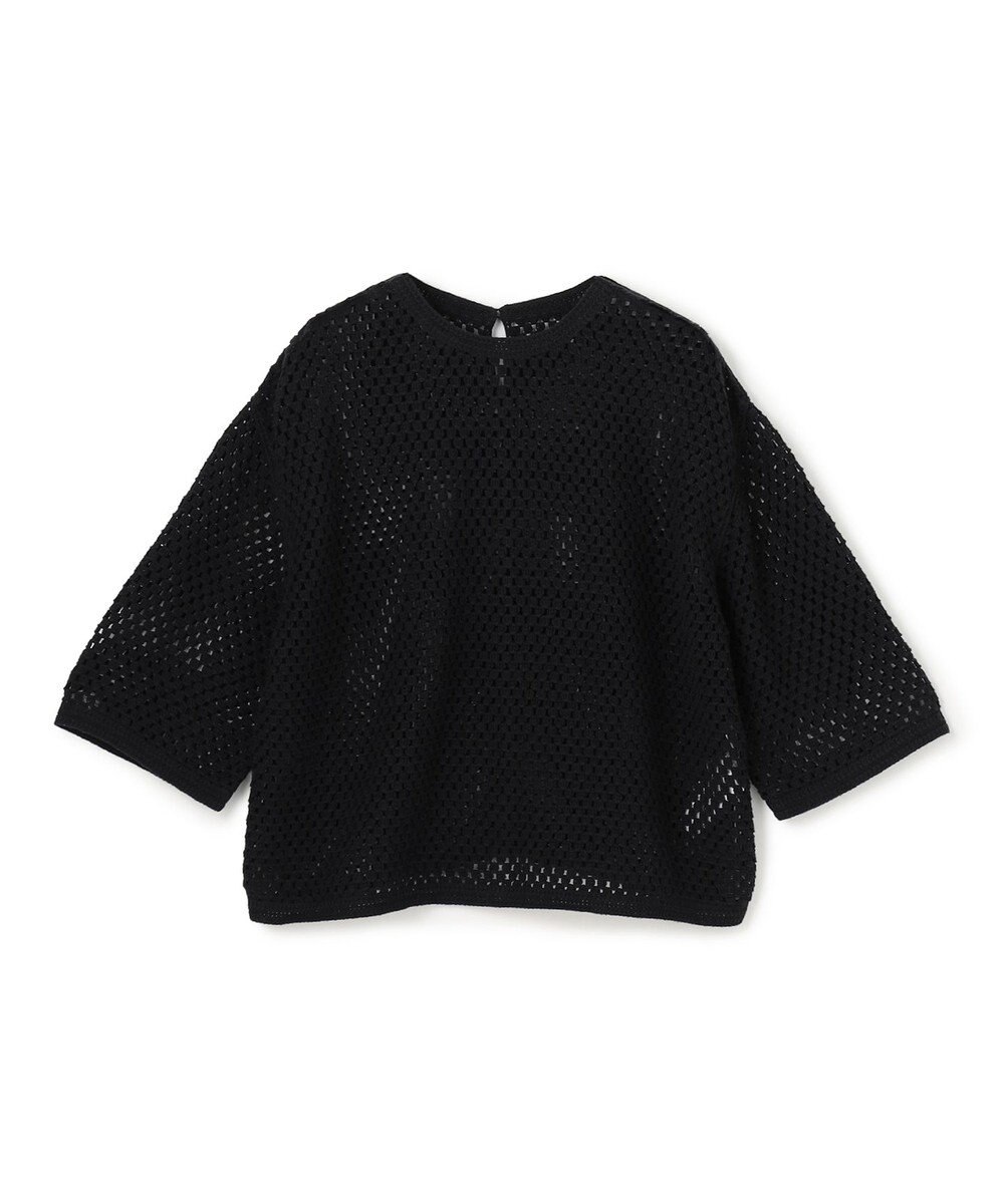 UNFILO クロシェレースニット ハーフスリーブ プルオーバー 