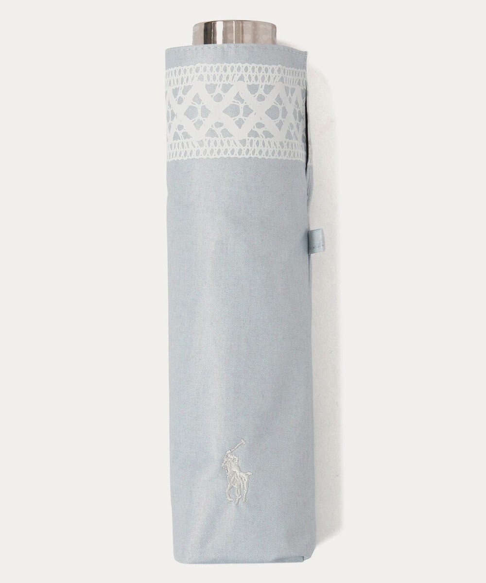 MOONBAT 【WEB限定/ 遮光率100％/遮熱/UV】POLO RALPH LAUREN（ポロ ラルフローレン）晴雨兼用日傘 ワンポイント ポロポニー レース 折りたたみ傘 