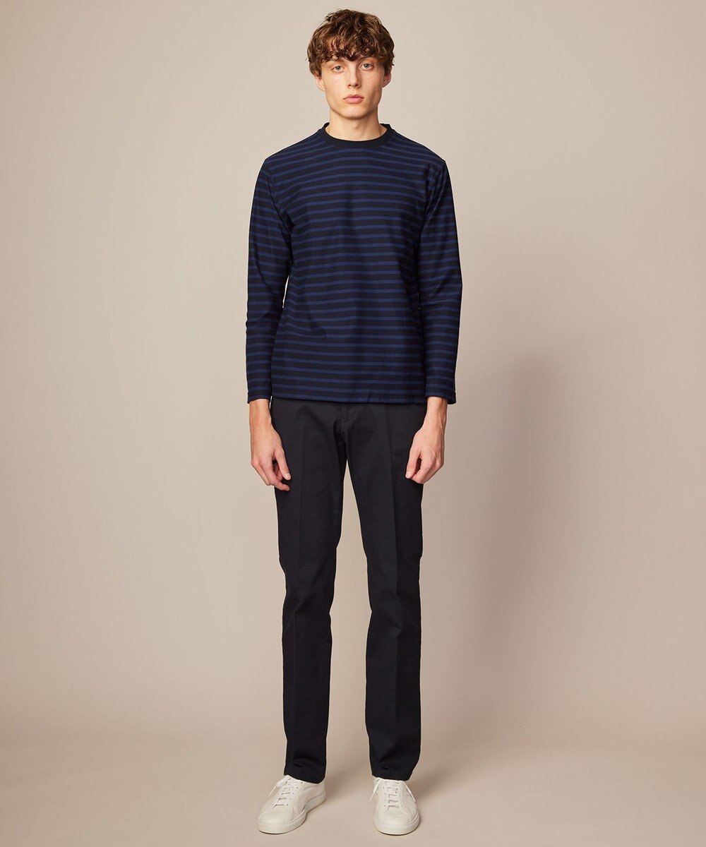 JOSEPH ABBOUD 【オーガニックコットン使用】インレーボーダー Tシャツ 