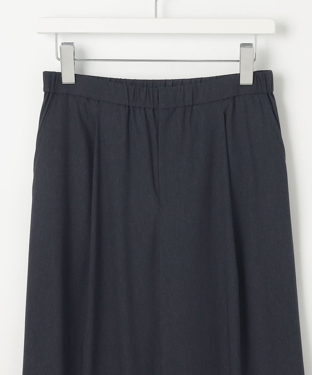 J.PRESS LADIES 【洗える】セルロースリネンストレッチ タックワイドパンツ 