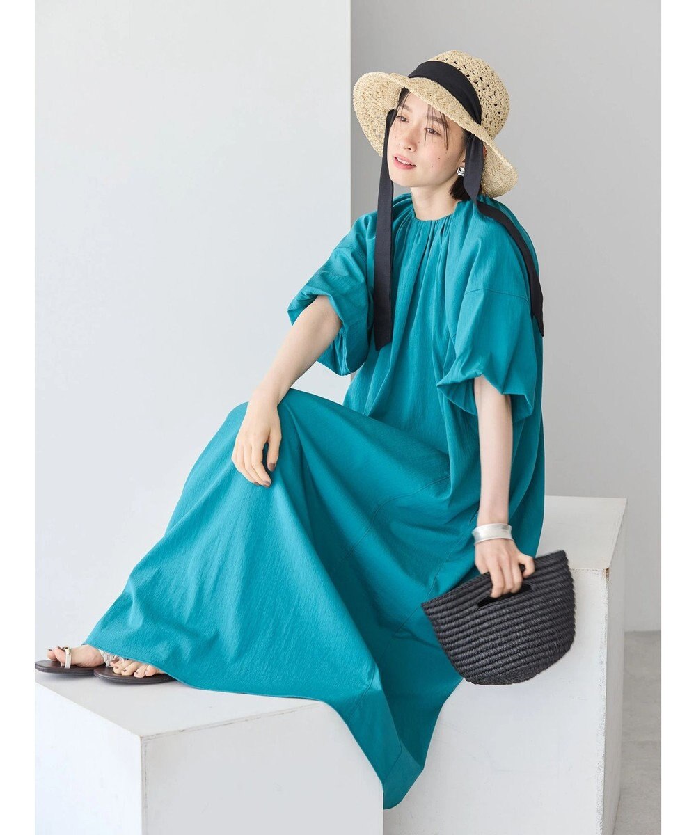 AMERICAN HOLIC 接触冷感バルーンスリーブワンピース 