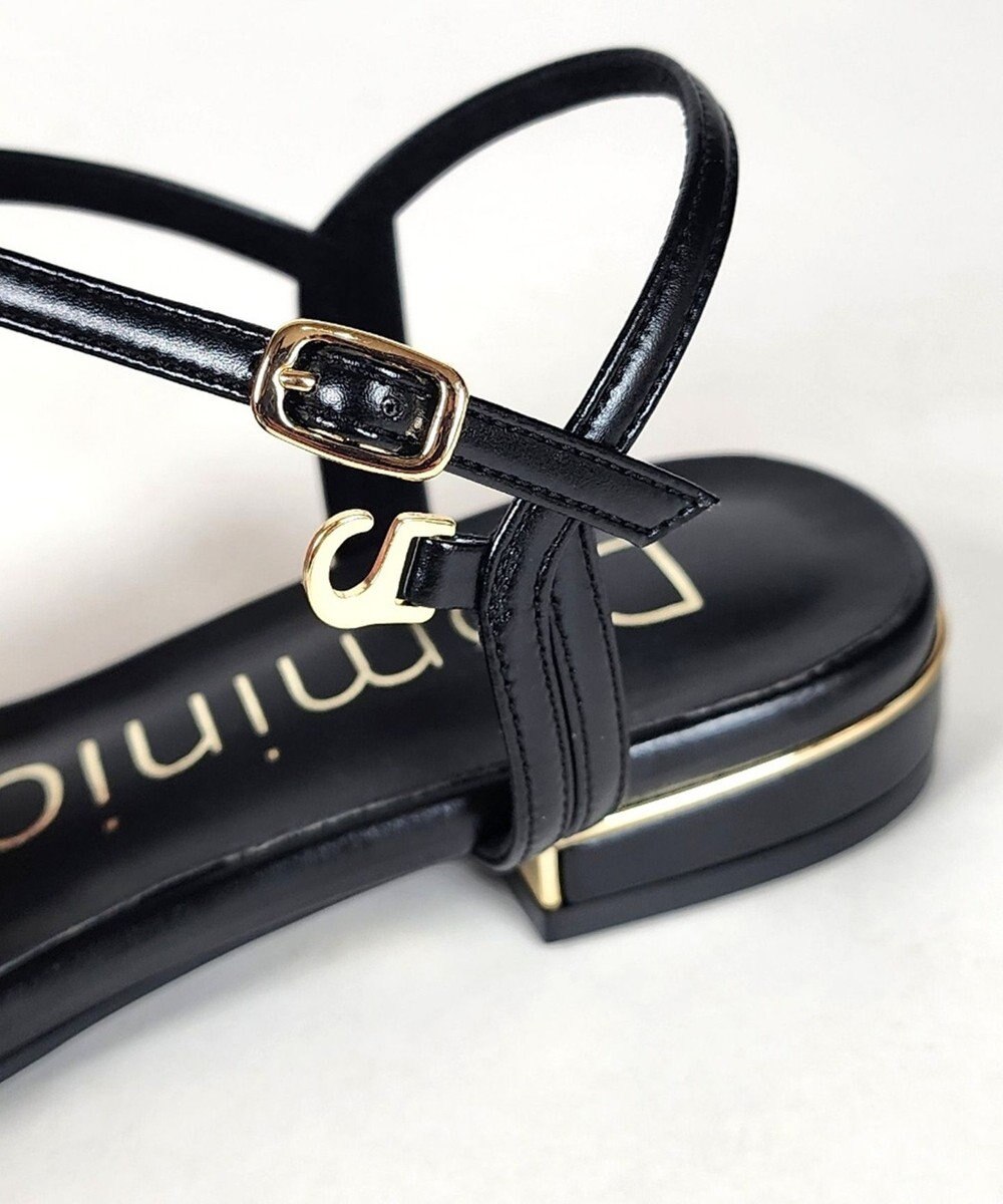 Dominic3 バイカラー Tストラップサンダル 