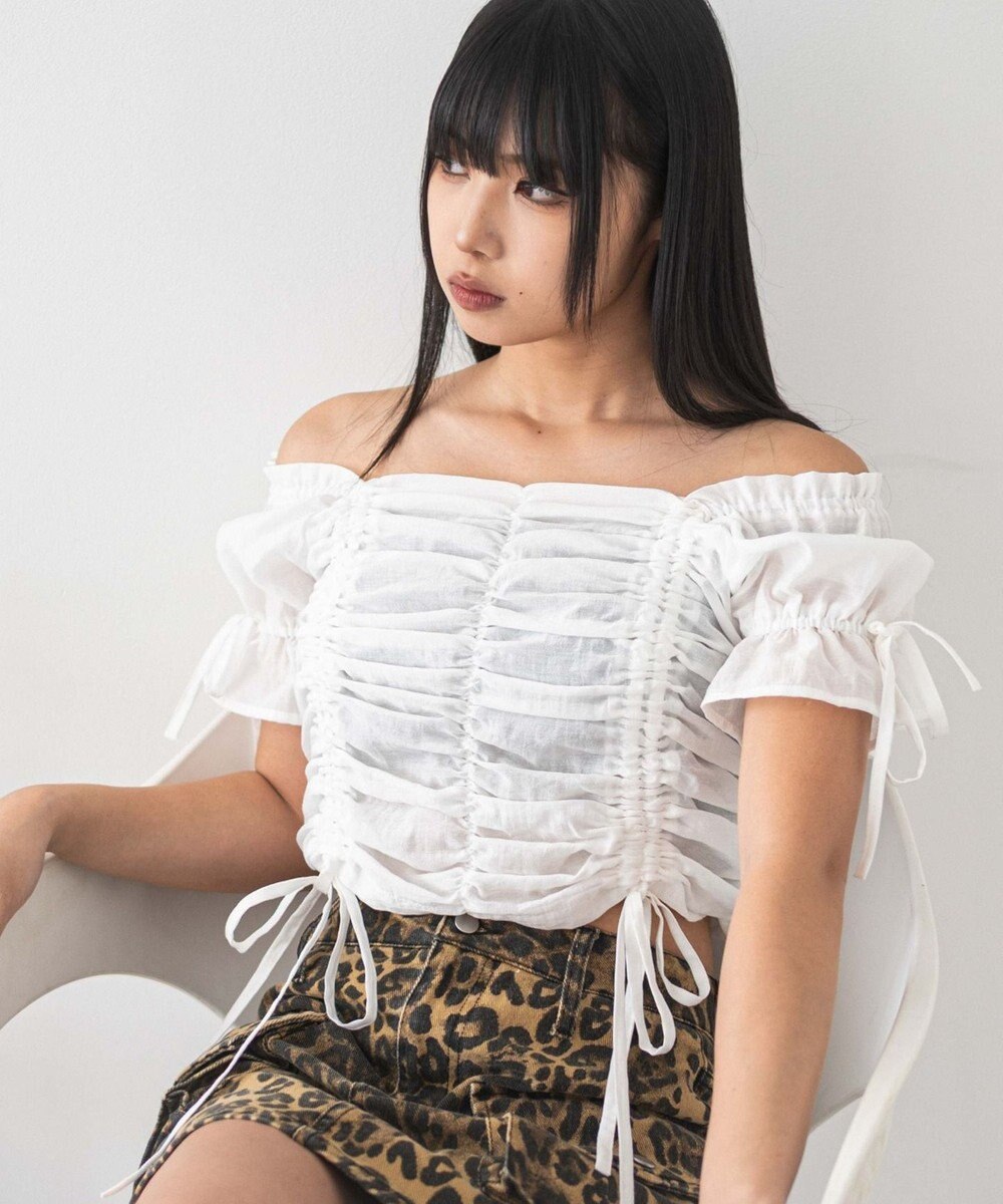 WEGO 2WAYドロストブラウス 