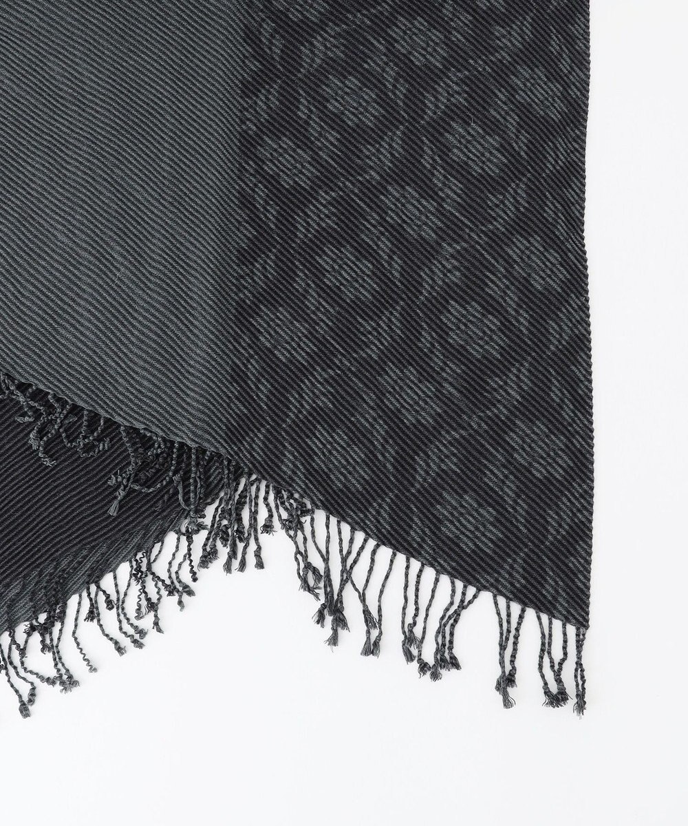 JOSEPH HOMME シルクカシミヤ　プリーツストール　オーナメント柄 