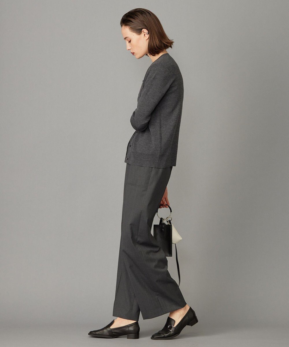 ICB 【洗える】エクストラファインメリノ カーディガン 