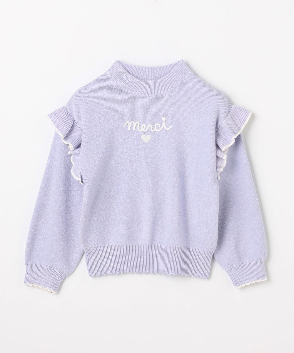 ANY KIDS 肩フリル しあわせタッチニット 