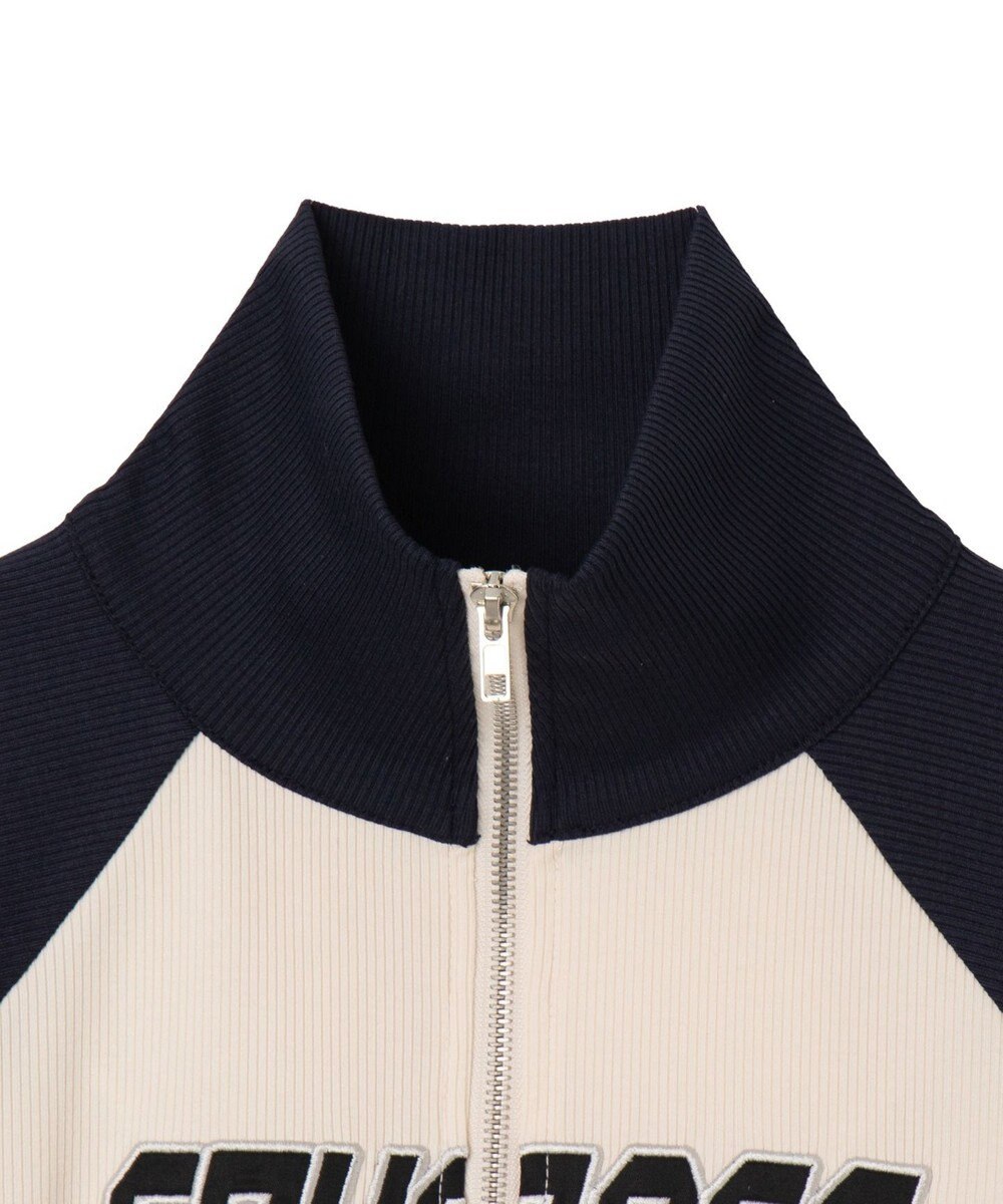 WEGO ダブルジップワッペンロゴラグランロンT 