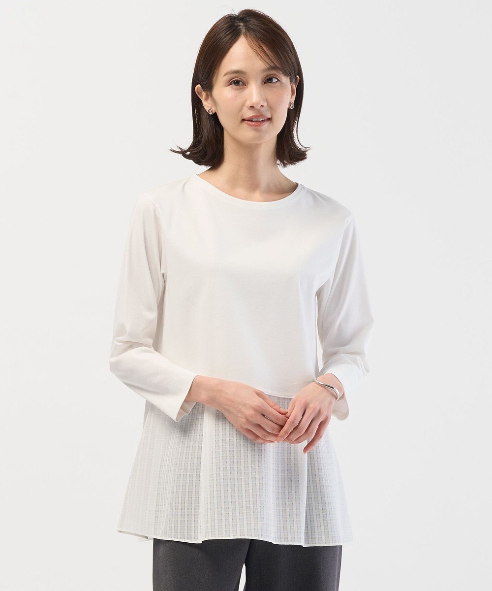 J.PRESS LADIES L 【WEB限定カラーあり】レイヤードフレア カットソー 