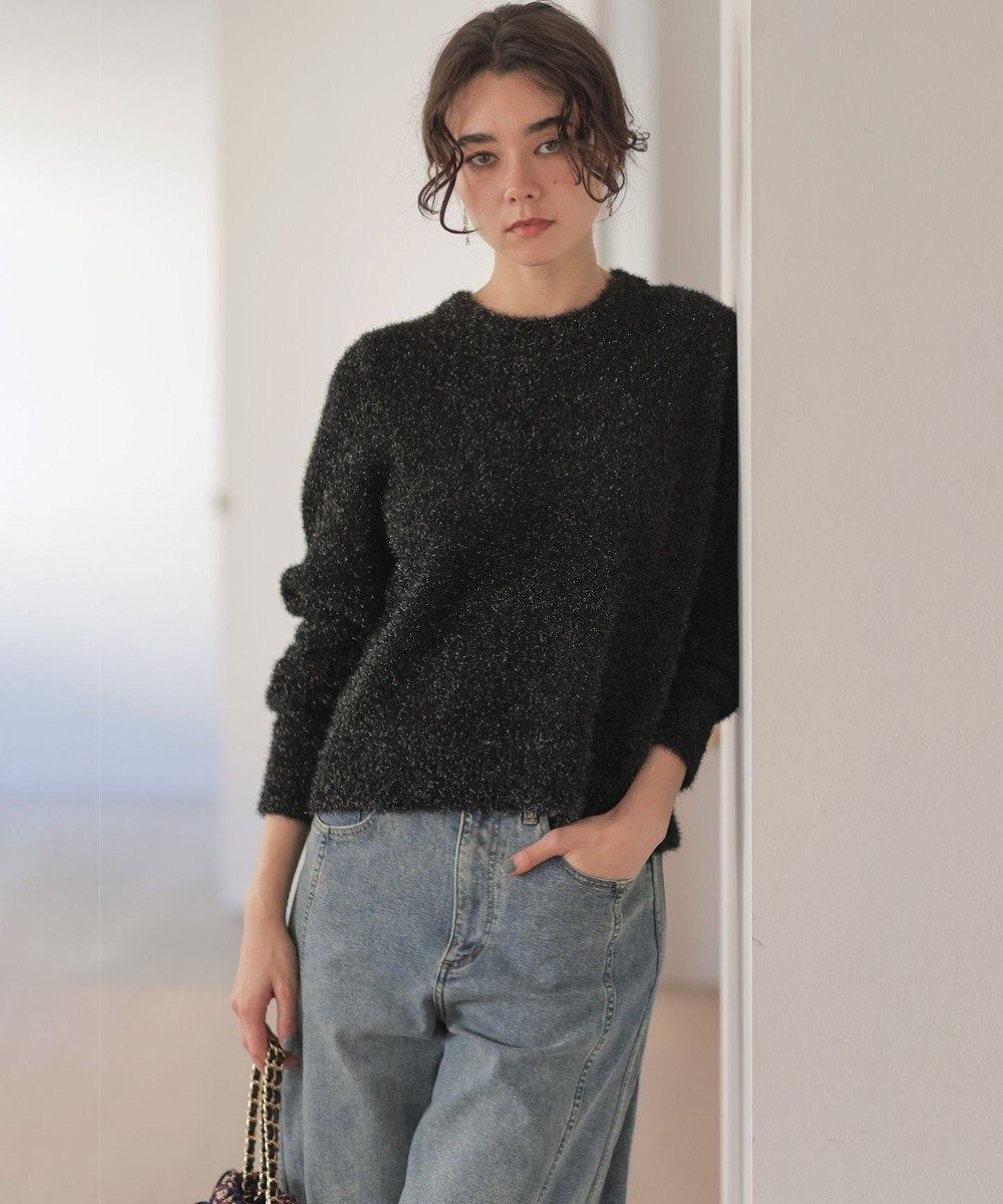 組曲 ラメシャギーニット 