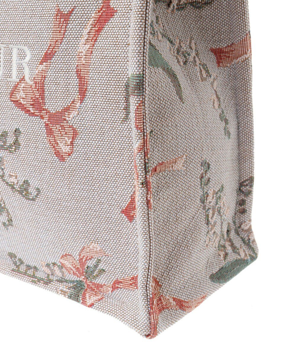 Maison de FLEUR すずらん柄ゴブランスクエアトートバッグ 