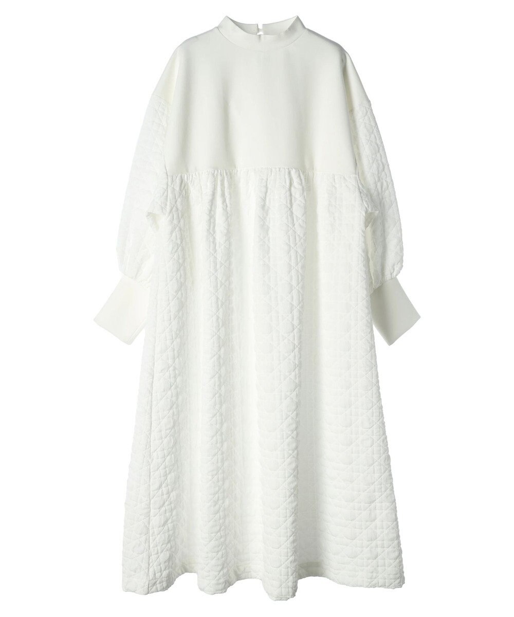 Green Parks armonia．異素材切替ワンピース 