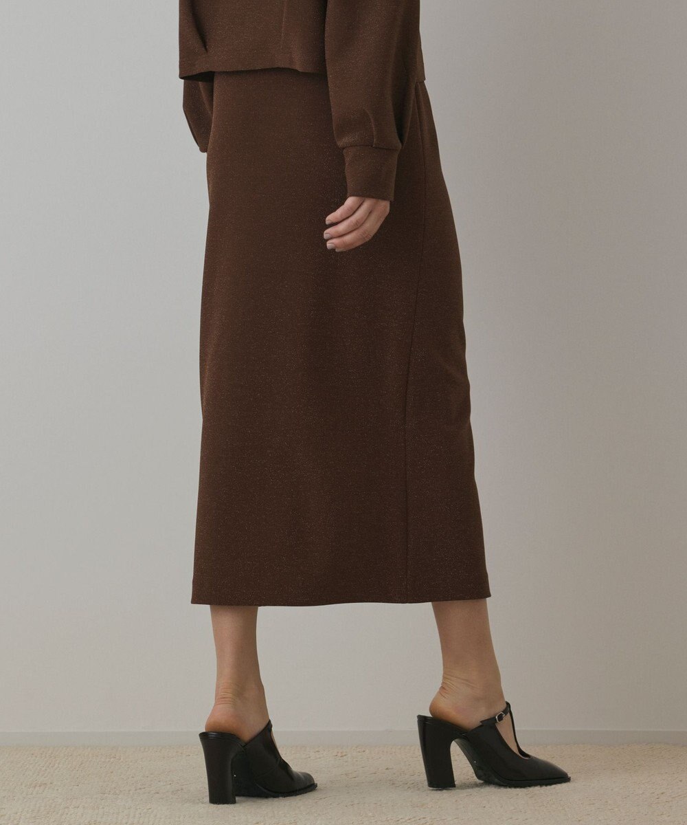 GRACE CONTINENTAL ラメカットスカート 