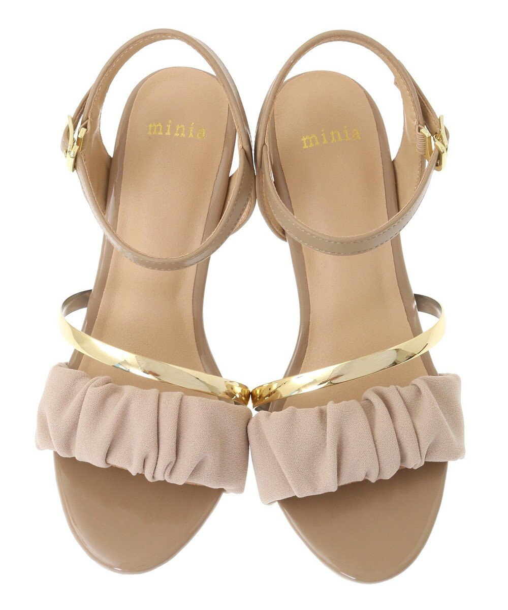 Green Parks ・ｍｉｎｉａ　ギャザーストラップサンダル 