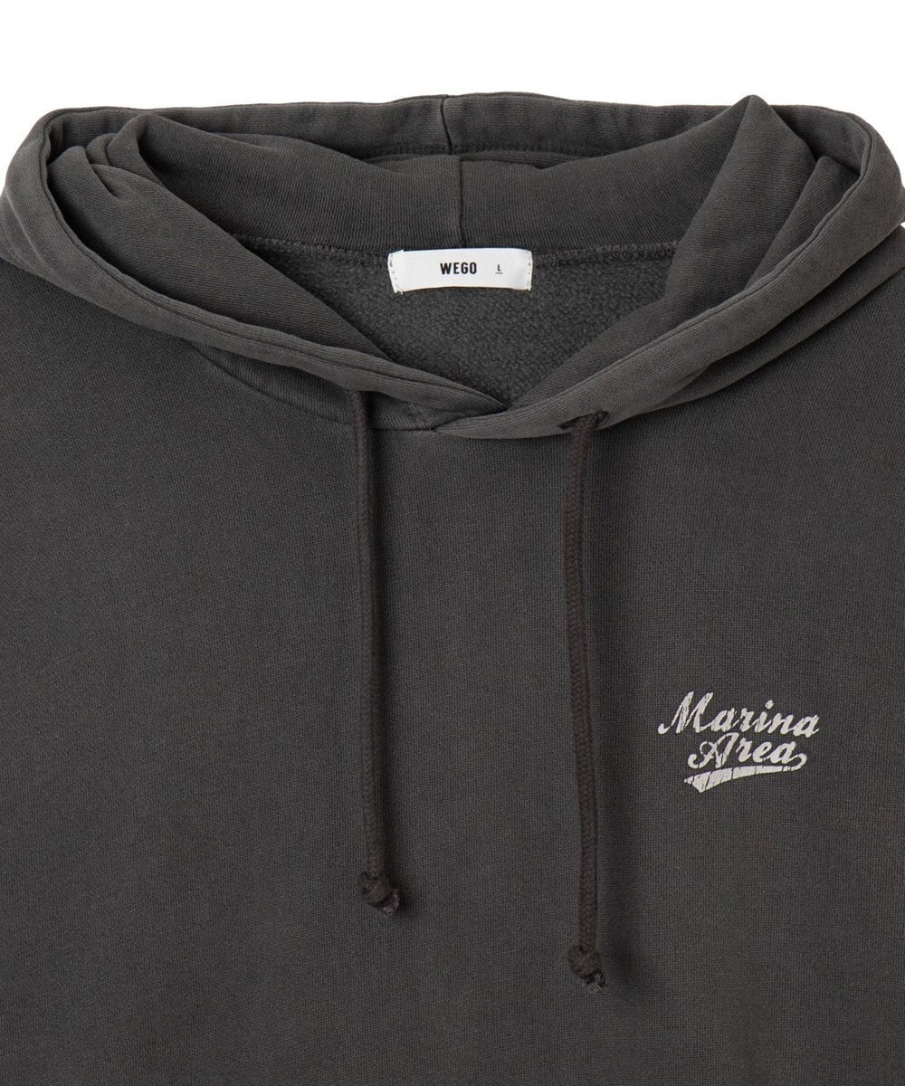 WEGO 【ユニセックス着用ITEM】ピグメントグラフィックプルパーカー 